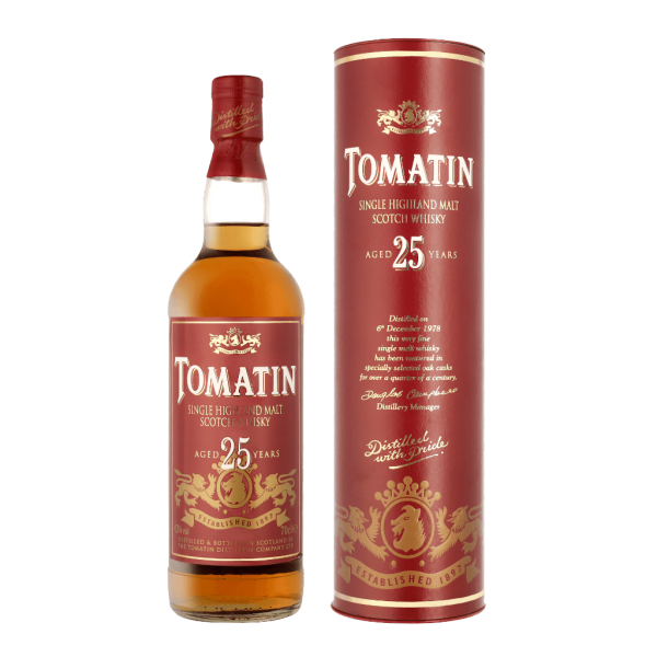 Tomatin 25 Years 70cl Single Malt Whisky + Giftbox