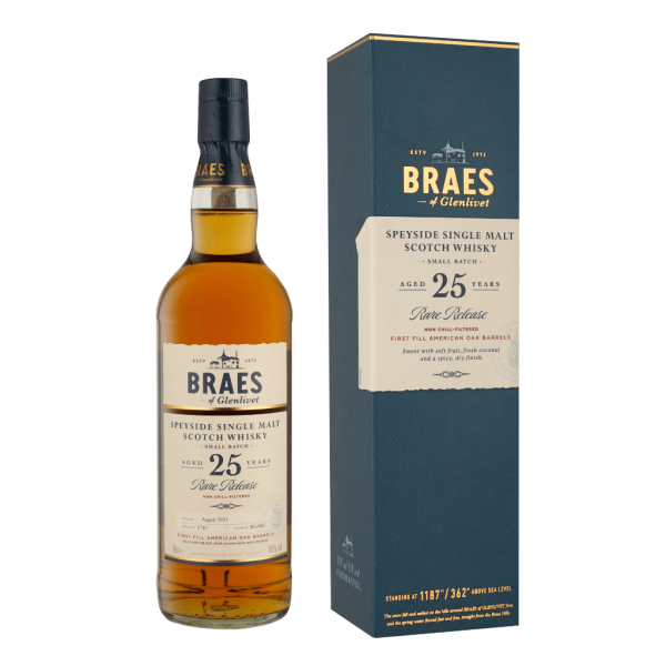 Braes Of Glenlivet 25 Years 70cl Single Malt Whisky + Giftbox