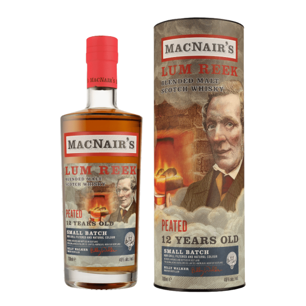 MacNair’s 12 Years Lum Reek 70cl Blended Malt Whisky + Giftbox