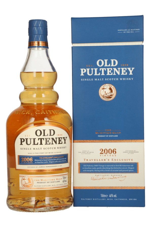 Old Pulteney 2006 Vintage 1ltr Single Malt Whisky + Giftbox