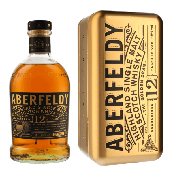 Aberfeldy 12 Years Goldbar 70cl Single Malt Whisky + Giftbox