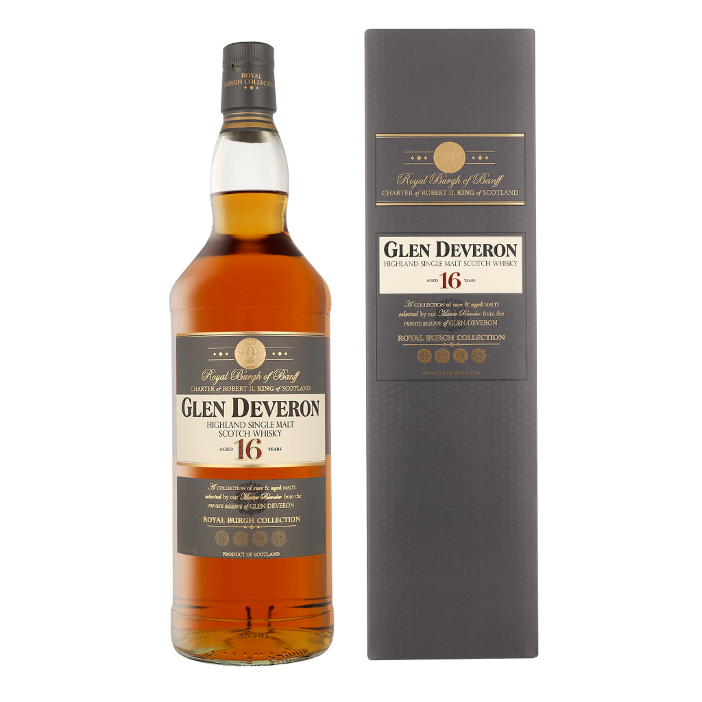 Glen Deveron 16 Years 1ltr Single Malt Whisky + Giftbox