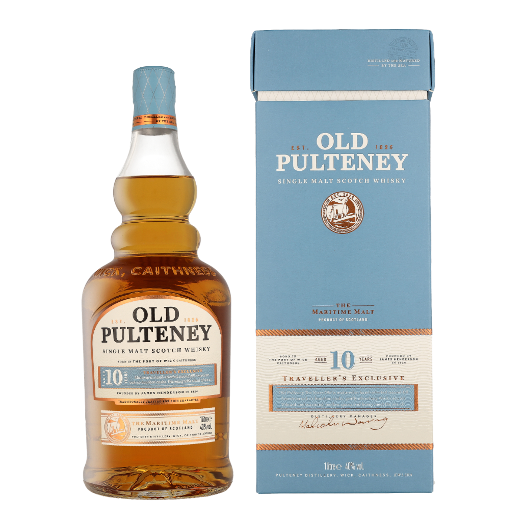 Old Pulteney 10 Years 1ltr Single Malt Whisky + Giftbox