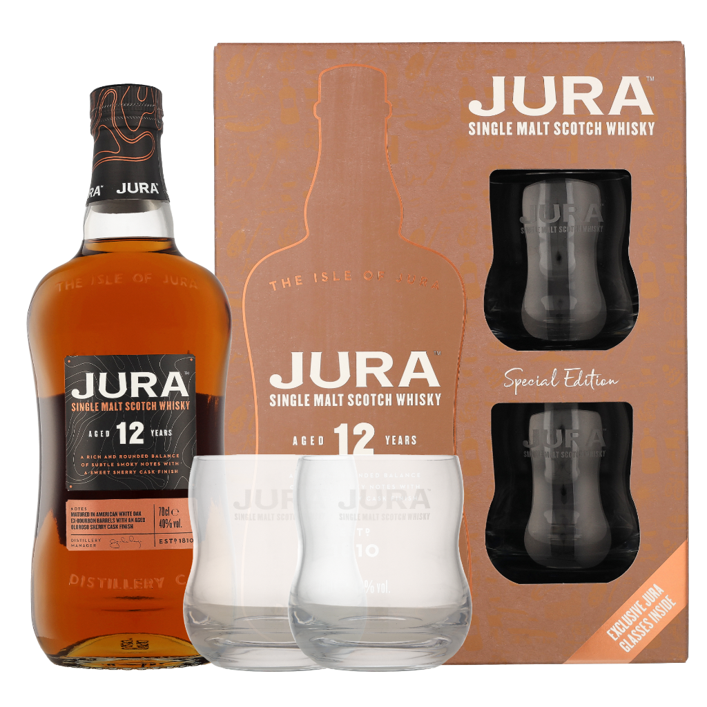 Jura 12 Years + 2 glazen