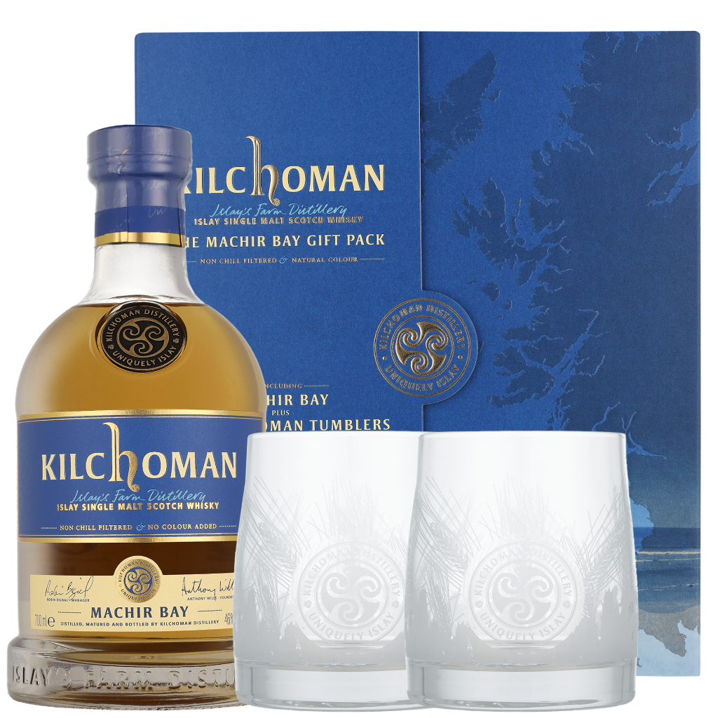Kilchoman Machir Bay + 2 Tasting glazen