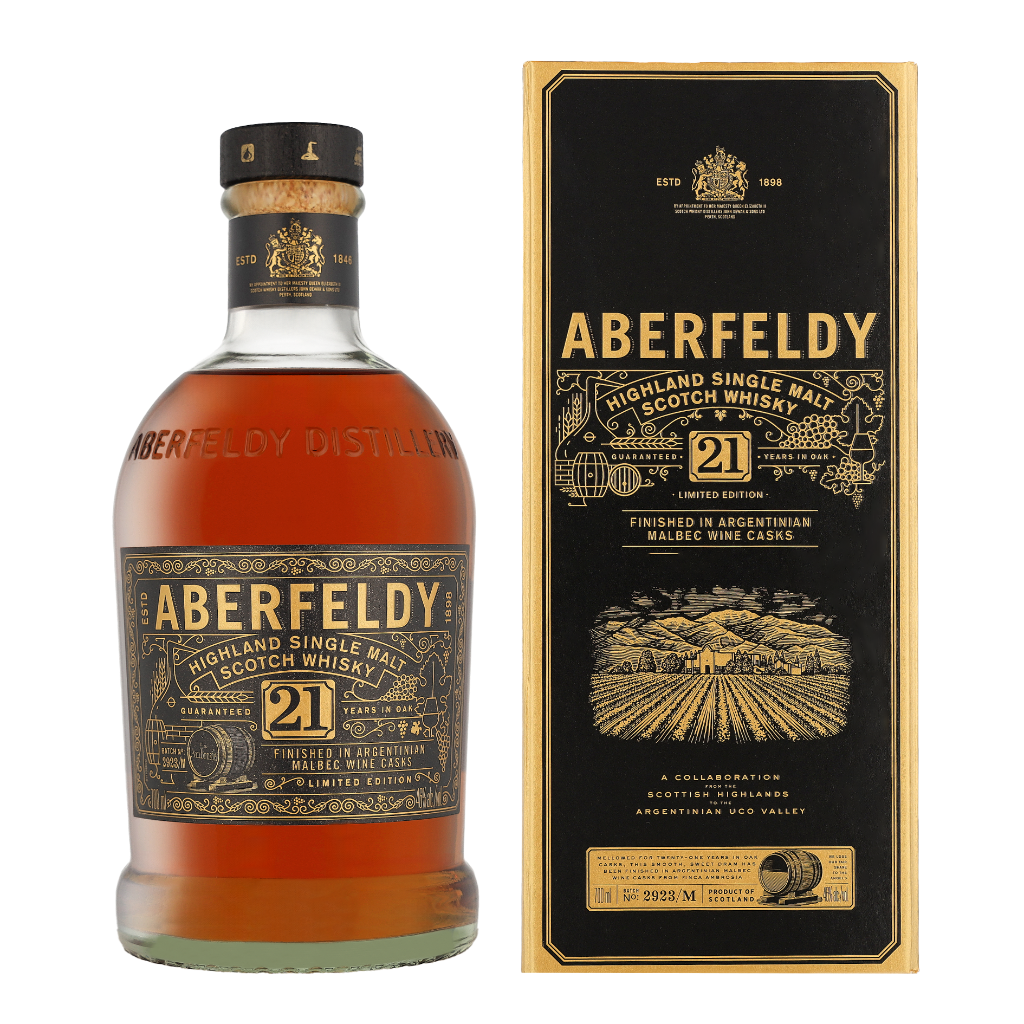 Aberfeldy 21 Years Wine Cask 70cl Whisky + Giftbox